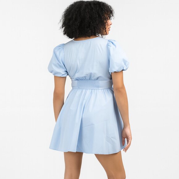 MOON RIVER Bow Flare Mini Dress - Picture 4 of 9